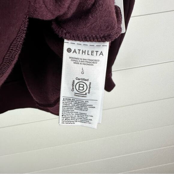 Athleta Retroplush Embroidered Hoodie Sweatshirt - Picture 7 of 9